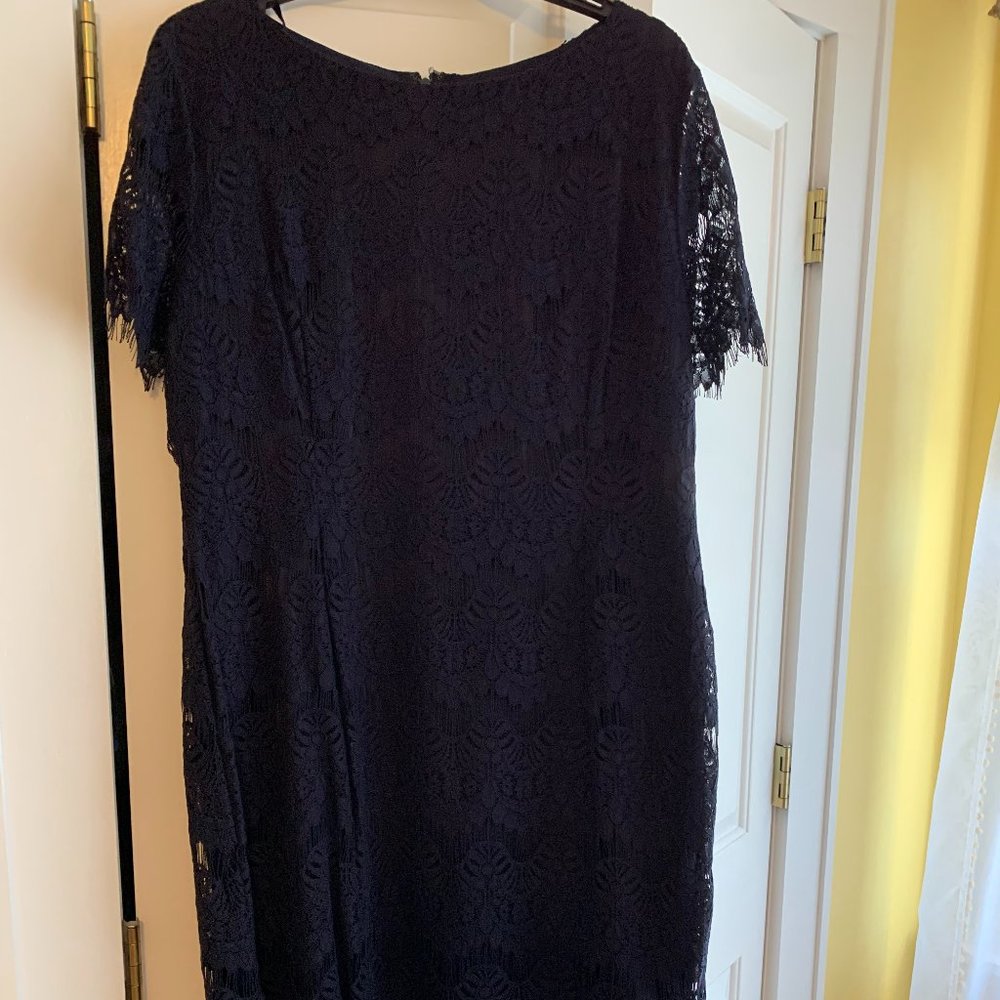 NWT Preston and York Navy Lace Dress - 16
